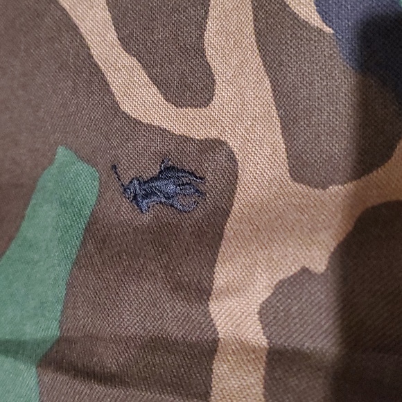 Ralph Lauren Green and Brown Camouflage Shirt - Picture 2 of 4